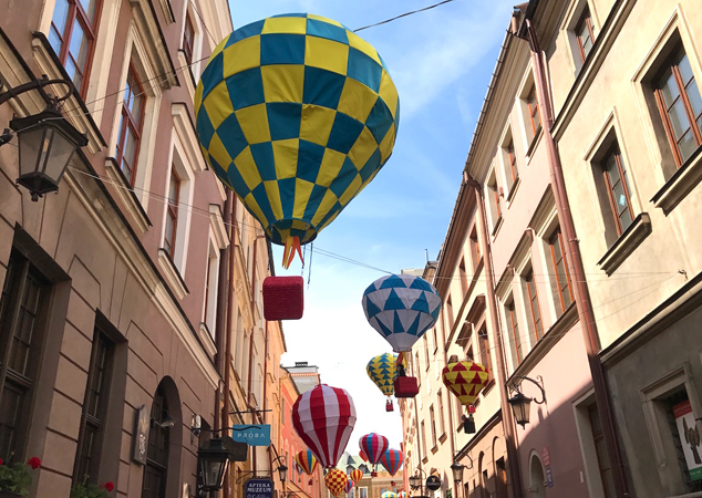 balony na starym mieście w lublinie