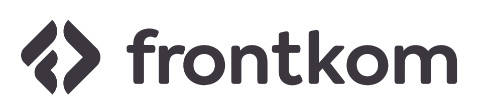 Grafika przedstawia logotyp Frontkom